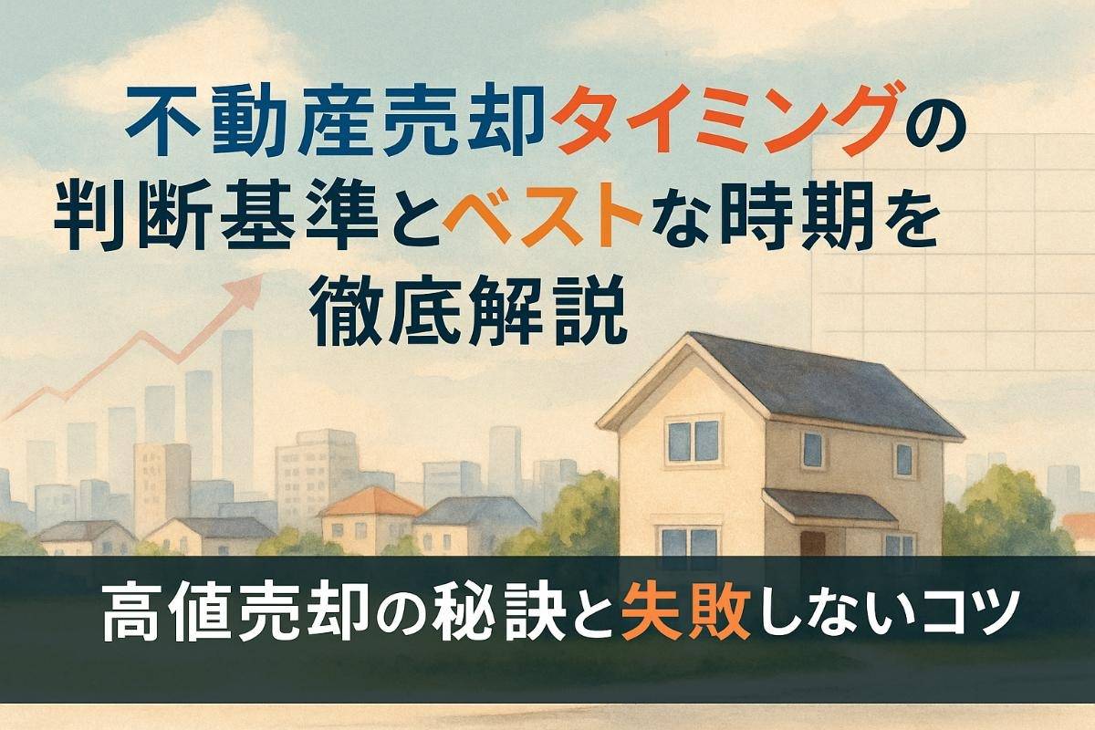 不動産売却タイミングの判断基準とベストな時期を徹底解説｜高値売却の秘訣と失敗しないコツ
