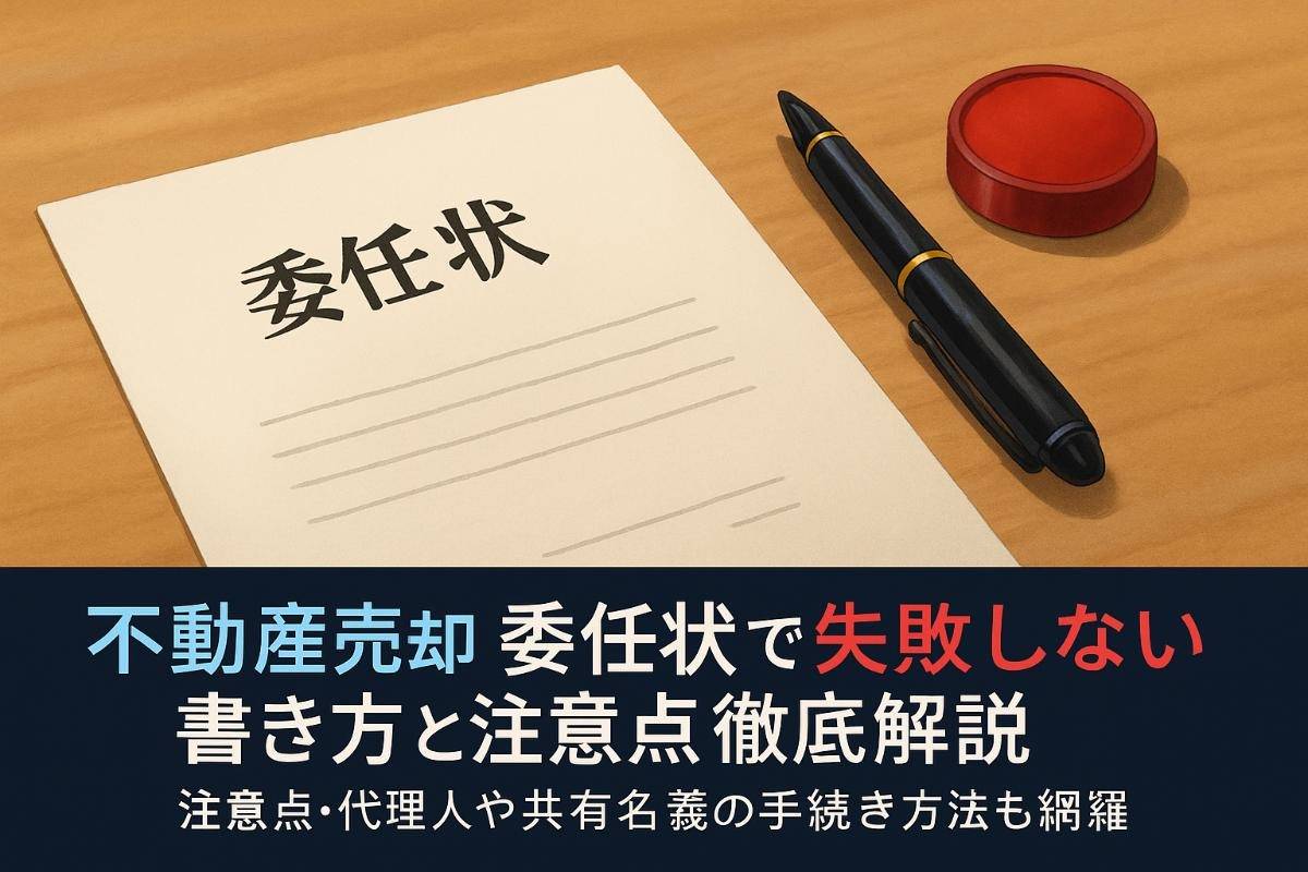 不動産売却の委任状で失敗しない書き方と注意点徹底解説｜代理人や共有名義の手続き方法も網羅