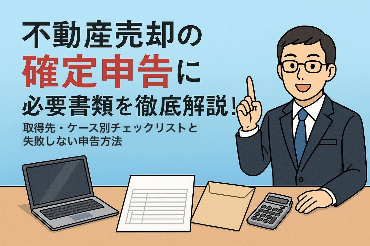 不動産売却の確定申告に必要書類を徹底解説｜取得先・ケース別チェックリストと失敗しない申告方法