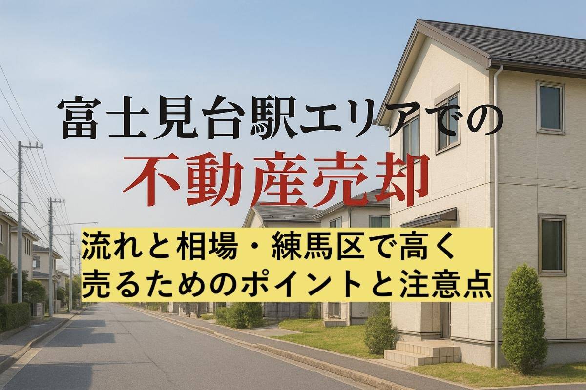 富士見台駅エリアでの不動産売却！流れと相場｜練馬区で高く売るためのポイントと注意点