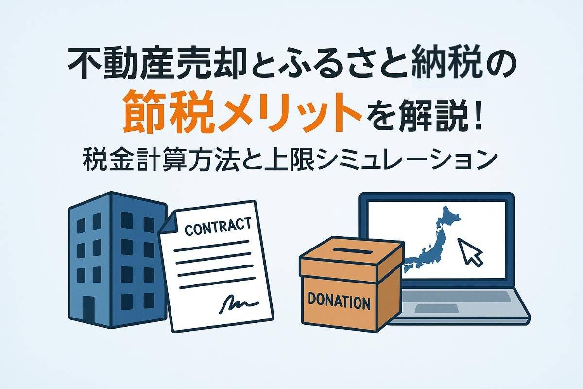不動産売却とふるさと納税の節税メリットを解説｜税金計算方法と上限シミュレーション！