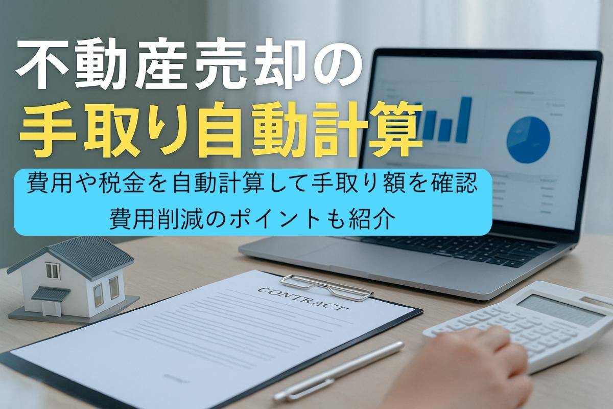 不動産売却の手取りシミュレーションで費用や税金を自動計算！費用削減テクニックも紹介