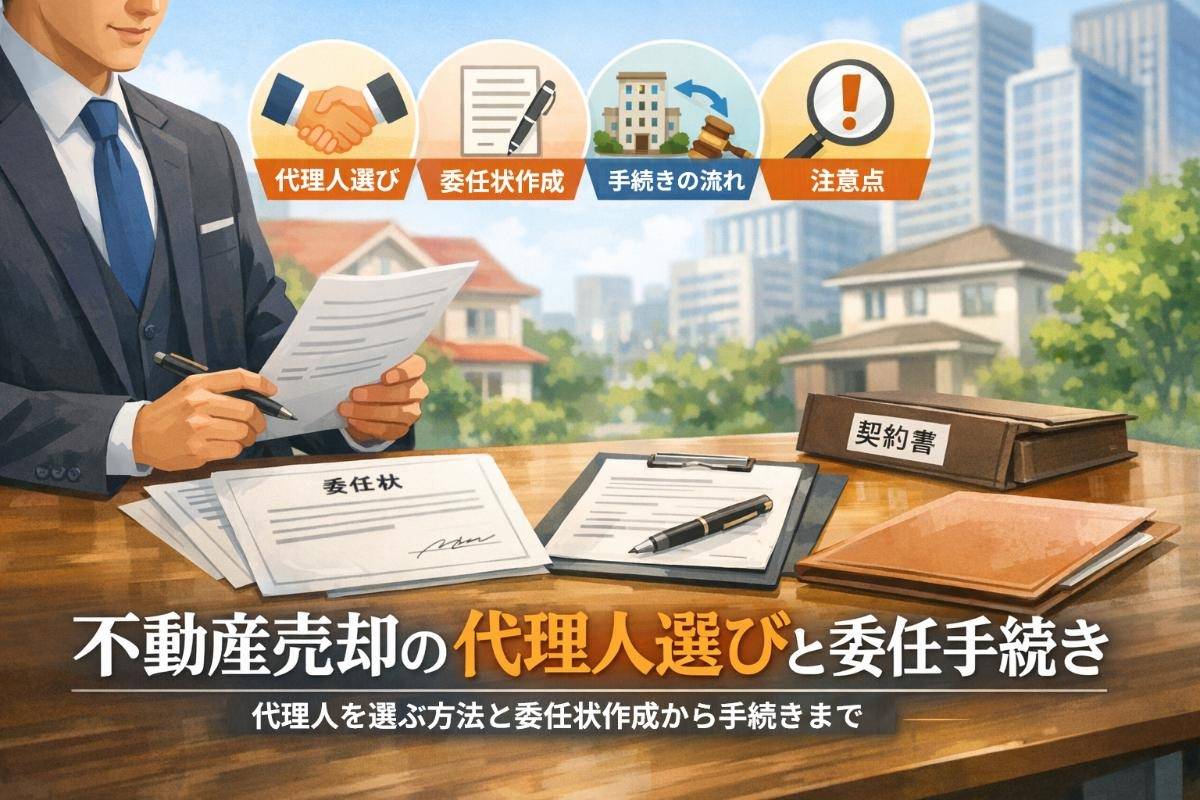 不動産売却の代理人を選ぶ方法と委任状作成から手続きまでわかるガイド！