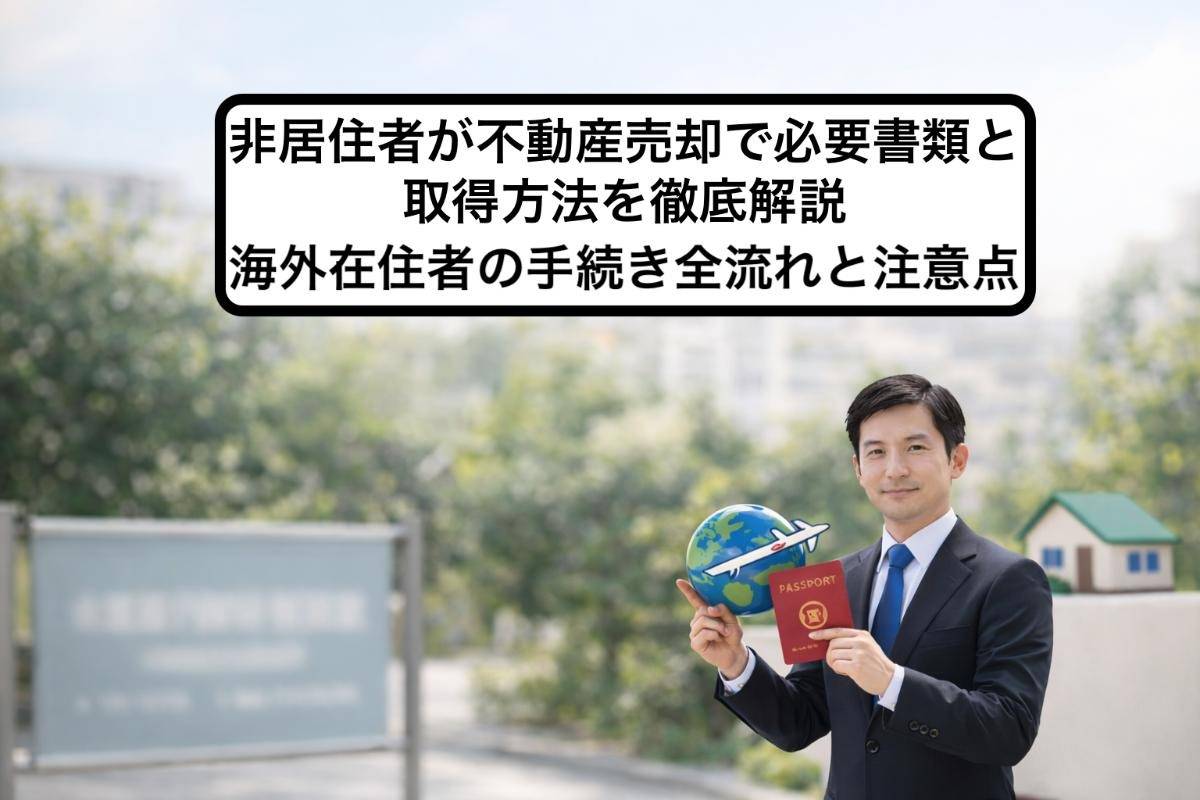 非居住者が不動産売却で必要書類と取得方法を徹底解説｜海外在住者の手続き全流れと注意点