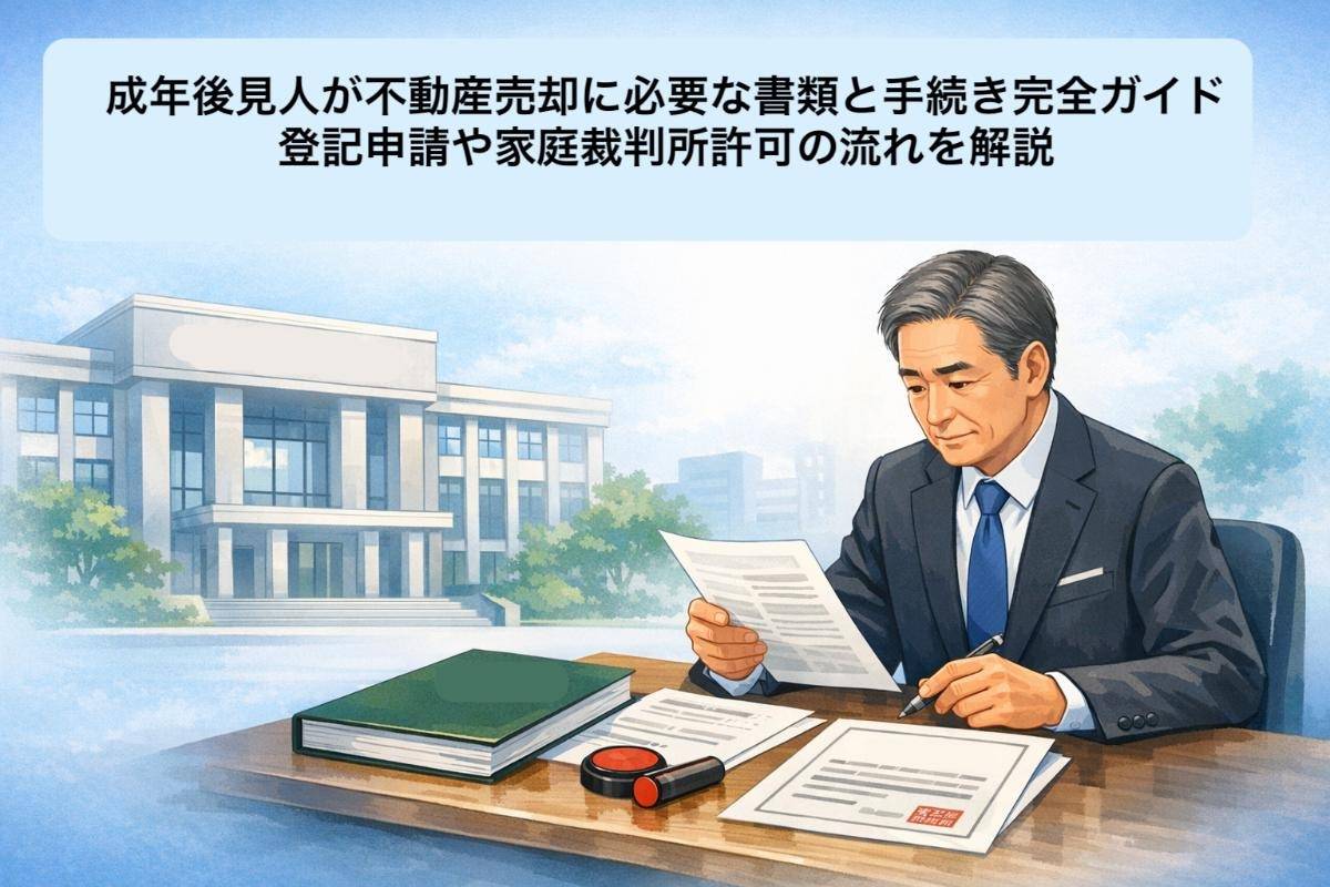 成年後見人が不動産売却に必要な書類と手続き完全ガイド｜登記申請や家庭裁判所許可の流れを解説