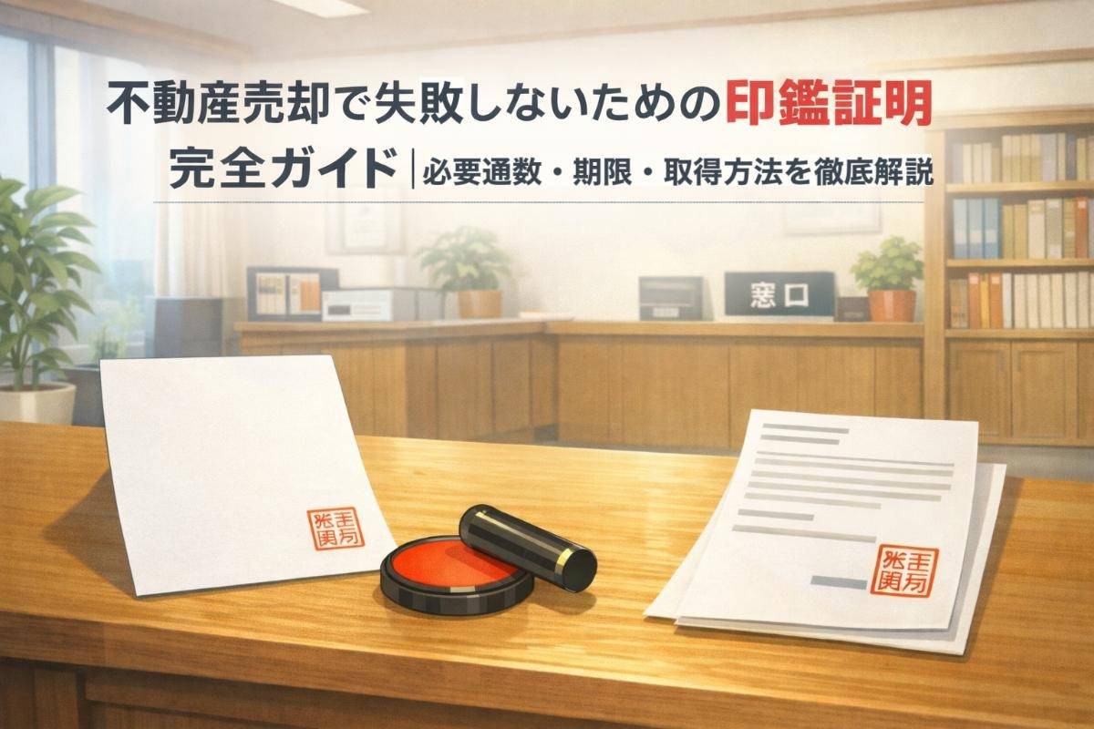 不動産売却で失敗しないための印鑑証明完全ガイド｜必要通数・期限・取得方法を徹底解説